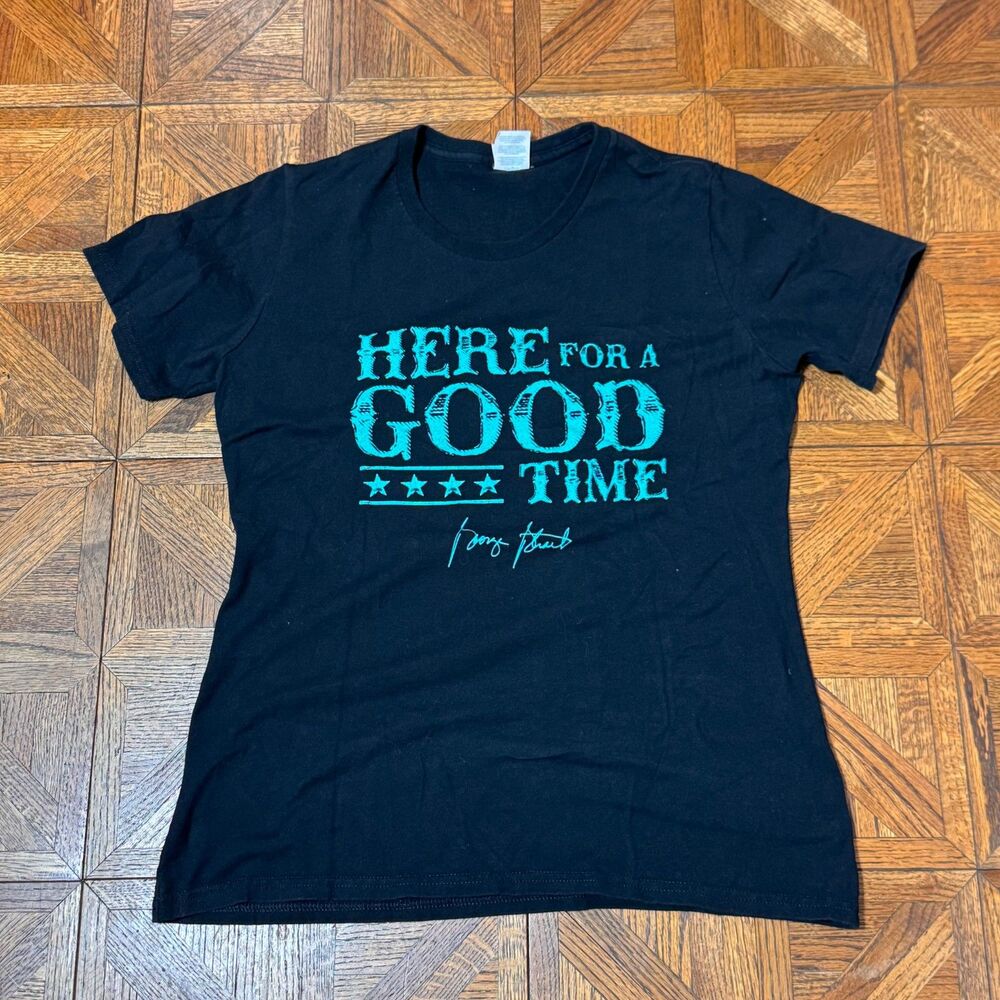 George Strait "Here For A Good Time" Tour Concert Shirt Port & Company Size M